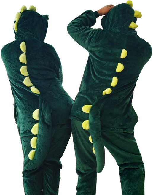 공룡 동물잠옷 캐릭터 수면 극세사 커플 반티 파자마룩 행사복