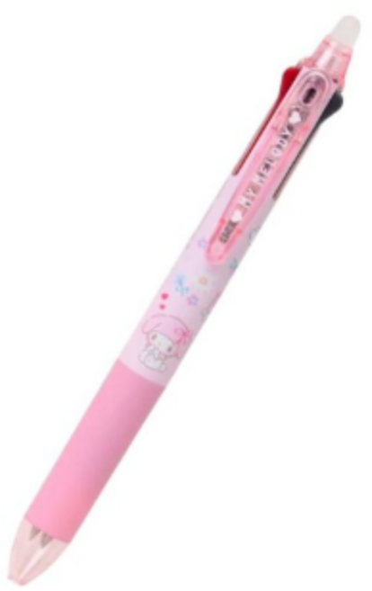 산리오 지워지는 파일롯트 3색펜 0.38mm, 마이멜로디핑크, 1개