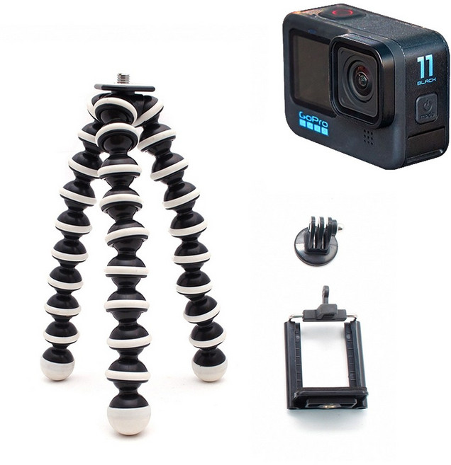 톡톡마켓 고프로 11 블랙 호환 고릴라 대형 삼각대 촬영 셀카봉