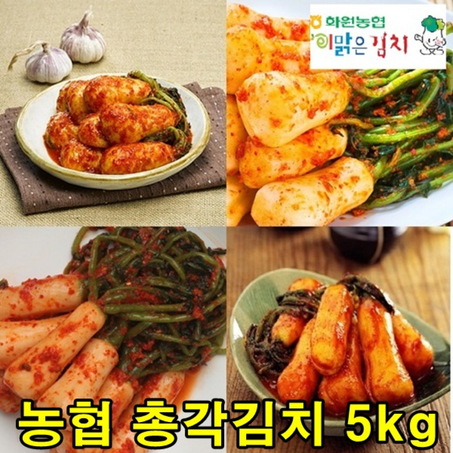 화원농협 총각김치 5kg 이맑은 알타리 김치, 1개