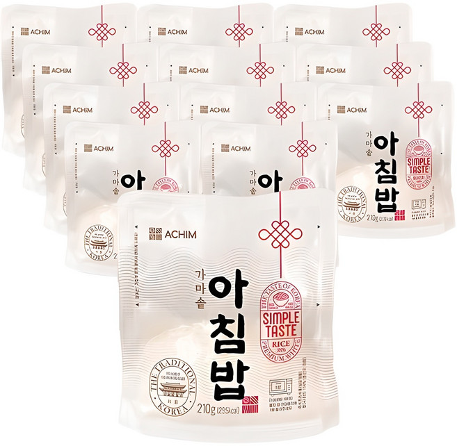 아침 가마솥 아침밥, 210g, 12개