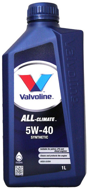 Valvoline 全氣候 5W-40 合成機油, 1個