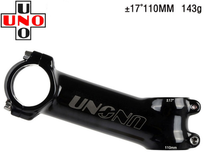 우노스템 (UNO) UNO MTB 도로 자전거 스템 알루미늄 합금 초경량 핸들 바 사이클링 부품 28.6x31.8mm 60-130mm -717 도, 13) 17 degree 110mm, 1개