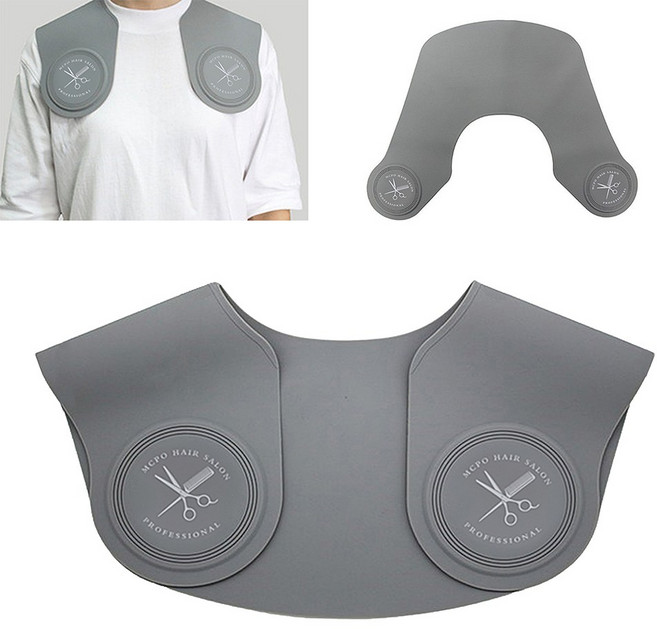 루시피 바버샵 실리콘 넥셔터 (그레이) 커트보 고정용, 1개, 그레이