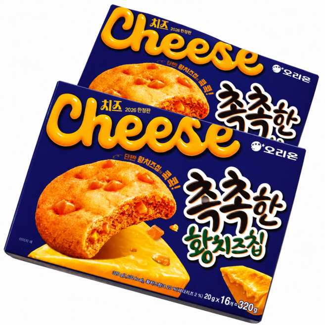 오리온 촉촉한황치즈칩 16p, 320g, 2개