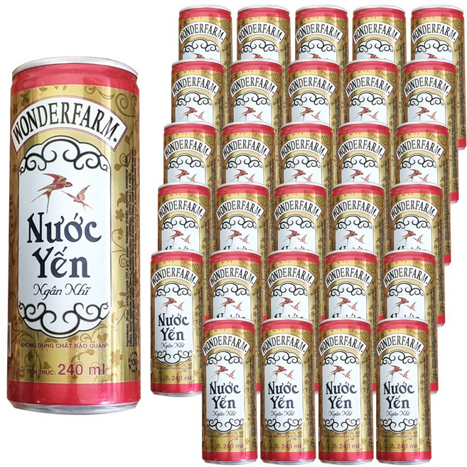 베트남음료 버드네스트 제비집음료 원더팜 박스 240MLX30EA, 240ml, 30개