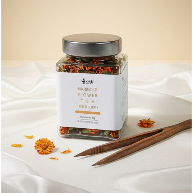 [몸사랑] 유기농 수제덖음 메리골드꽃차(100% 국산), 30g, 1개, 1개입
