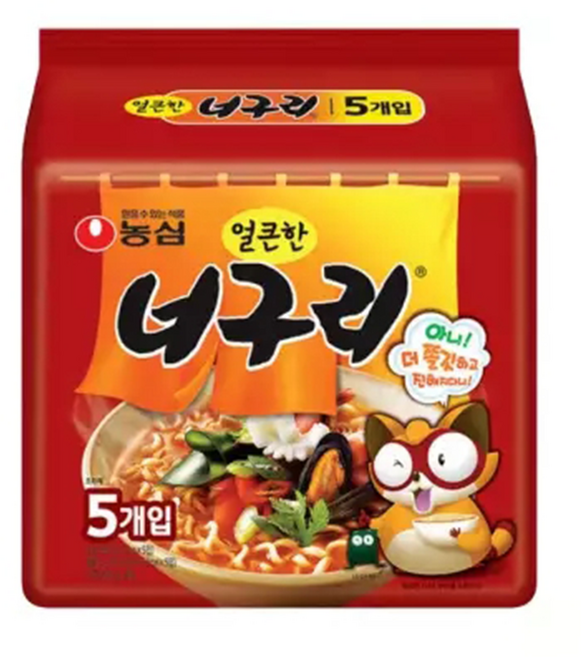 농심 얼큰한너구리, 1, 5개