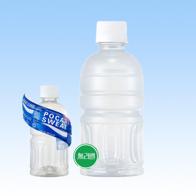 포카리스웨트 340ml x 20펫 무라벨 스포츠 이온 음료수, 20개