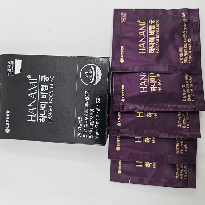 생활정원 하나미 비컴 궁600mgX3정 30개30일분, 90회분, 1세트
