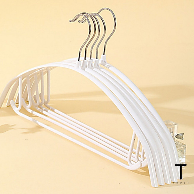 논슬립 라운드 옷걸이 예쁜 슬림 옷걸이 사무실 화이트 5p
