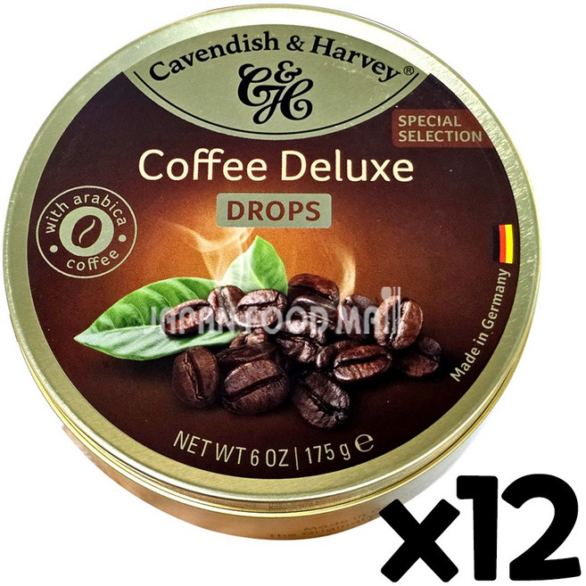 캐빈디쉬 하비캔디 커피맛, 12개, 175g