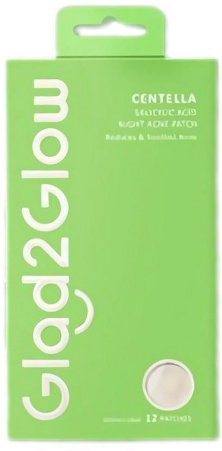 Glad2Glow 積雪草水楊酸夜用痘痘貼 舒緩鎮靜 減少痘痘紅腫, 1個, 1個裝