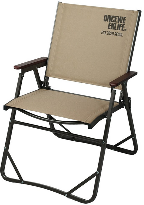 원스위크라이프 컴피 폴딩 체어 L, 1개, 베이지