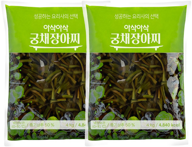 곰테이블 아삭아삭 궁채장아찌, 2개, 4kg