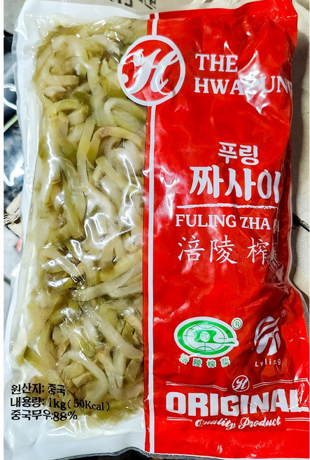화풍 짜차이 1K X10 업소용 절임 반찬, 10개, 1kg