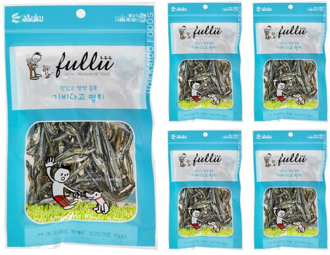 아스쿠 후루루 슬라이스 고양이 간식 기비나고멸치 45g, 기비나고 멸치, 5개