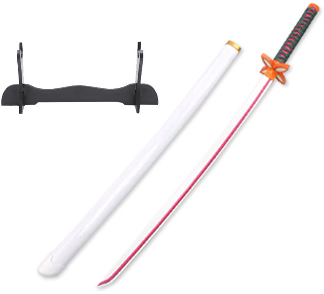 코스프레 검 일륜도 칼 목검 42종 75cm 104cm 거치대 포함, 07_츠유 카나 L-104cm KAL-L07, 1개