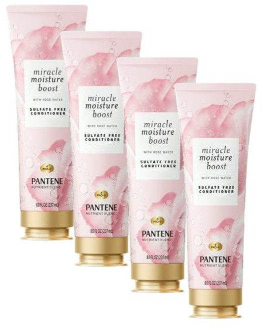 팬틴 미라클 모이스쳐 부스트 로즈워터 컨디셔너 Pantene Miracle moisture boost Conditioner, 4개, 237ml