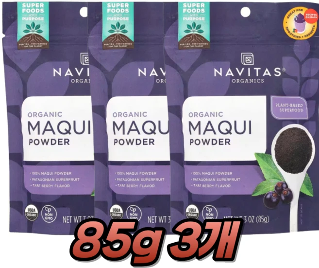 나비타스내츄럴스 마키 파우더, 85g, 3개 - 쿠팡