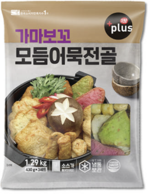 식자재왕 플러스 가마보꼬 모듬어묵전골 430g 3개입, 13개, 1.29kg