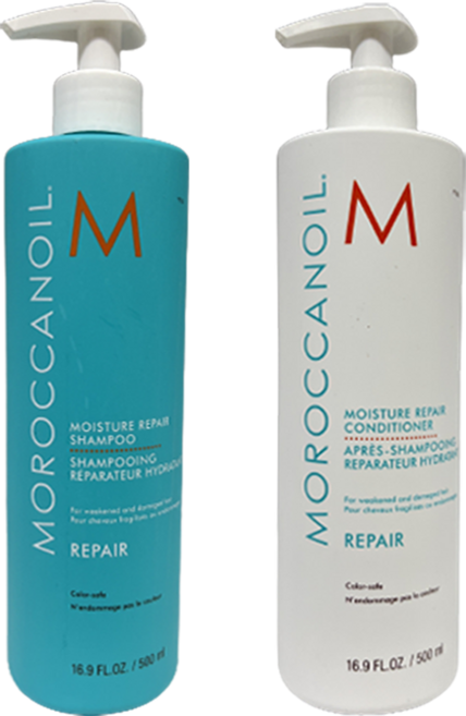 모로칸오일 모이스처 리페어 샴푸 + 컨디셔너 500ml 세트, 2개