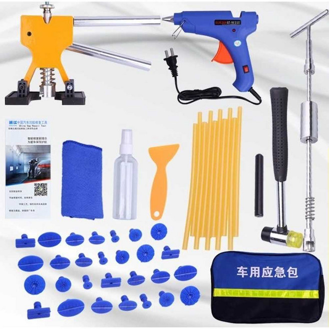 셀프덴트 글루덴트 키트 세트 도구 자동차 문콕 복원 풀러 패키지 12V, 풀러+해머 패키지 12V, 1개