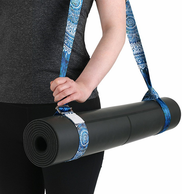 데비 프로 문 요가매트 스트랩, 블루