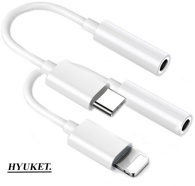 이어폰 젠더 3.5mm / c타입 8핀, 8핀(AUX젠더)