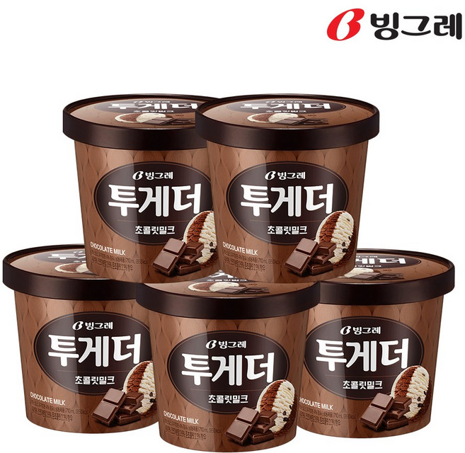 투게더 초코, 710ml, 5개
