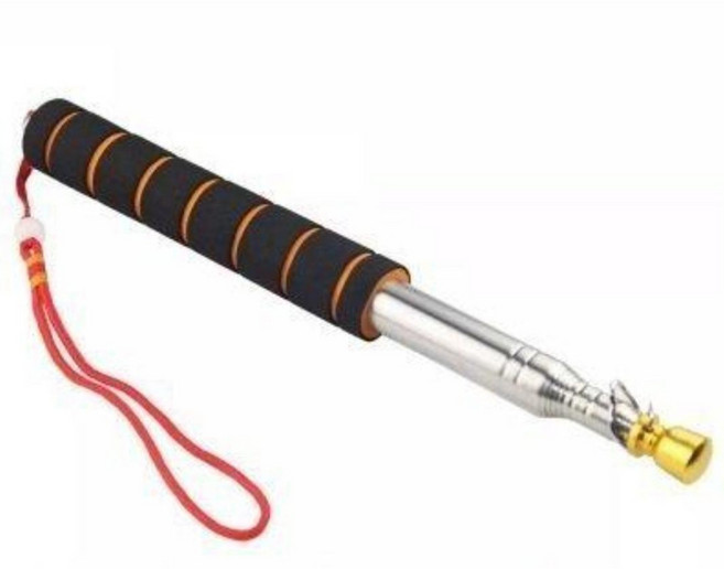 200CM豪華型304不鏽鋼加粗加厚直徑18MM旗桿 領隊/導遊 旅行社 帶團 教鞭, 金黃色, 1個