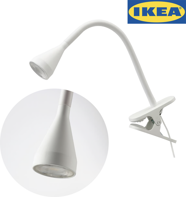 이케아 네블링에 집게형 조명 화이트 10~45mm