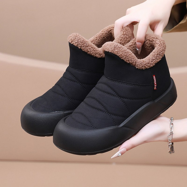 여성 겨울 부츠 슬립온 발편한 엄마 겨울 신발 단화MZF011