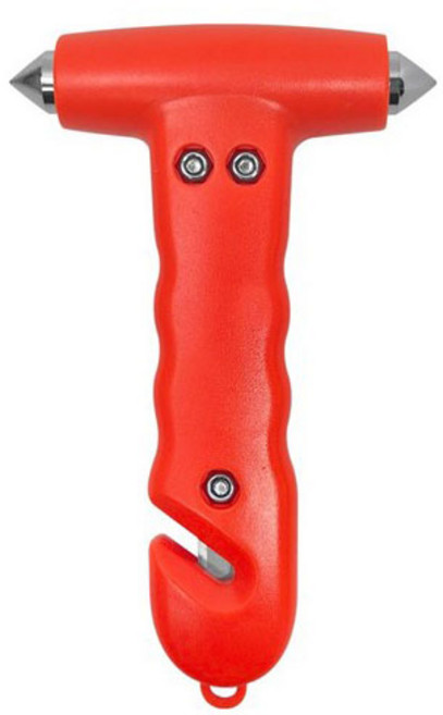 월드크린 차량용 비상 탈출 망치, 1개, 듀얼 오렌지