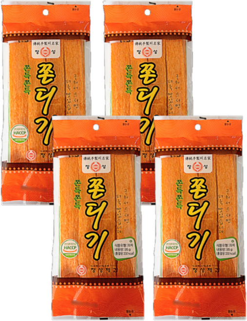 정성제과 쫀득쫀득 쫀디기, 95g, 4개