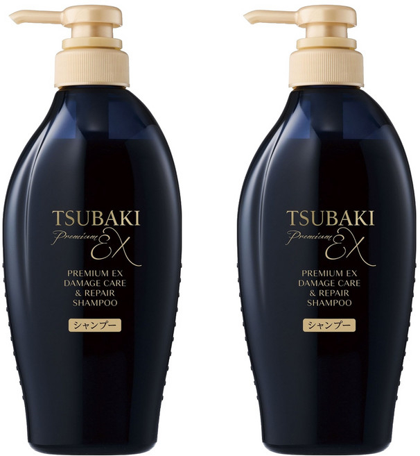 츠바키 프리미엄 EX 데미지케어 앤 리페어 샴푸 450ml, 2개