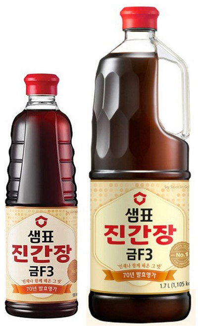 샘표 진간장 금F3 1.7L +500ml, 1개