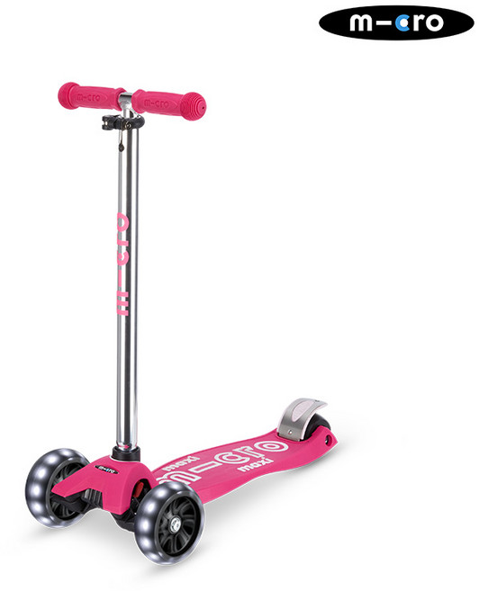 마이크로킥보드 맥시T 프로 디럭스 LED, 핑크, 1개