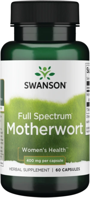 스완슨 풀 스펙트럼 Motherwort 400mg 캡슐, 1개, 60정 - 쿠팡