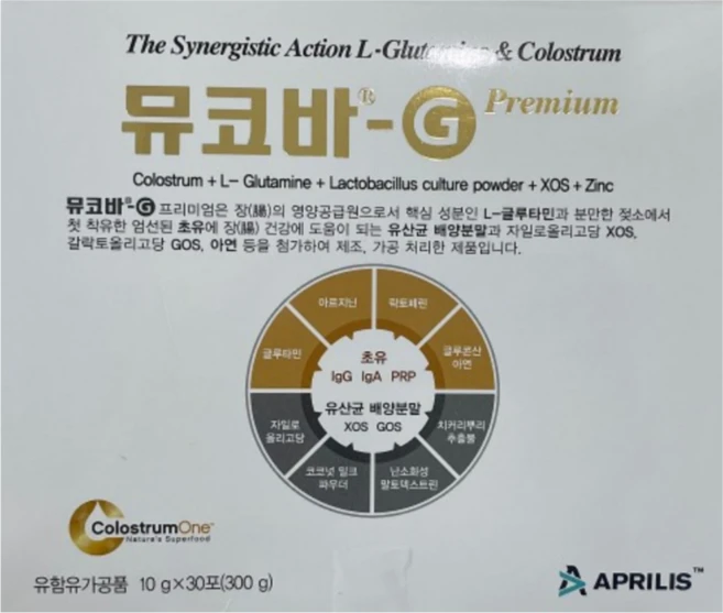 뮤코바 G 프리미엄 10g x 30포 1개, 1박스, 30회분 - 쿠팡
