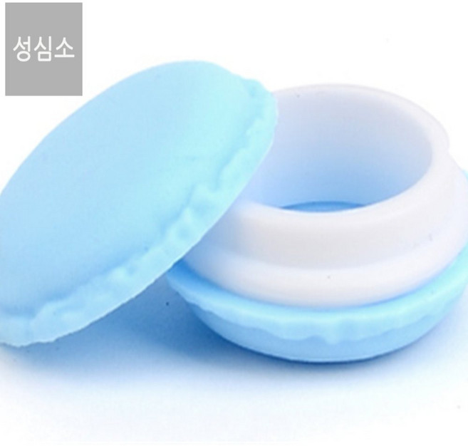성심소 마카롱 모양 케이스 미니플라스틱케이스, 연녹색