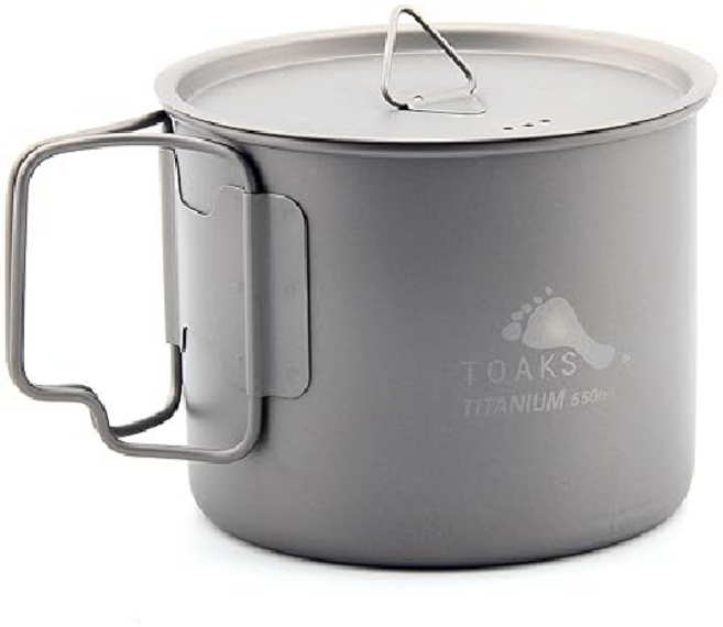 TOAKS 짧은 손잡이 티타늄 냄비 550ml POT-550-L, 03 POT-1600