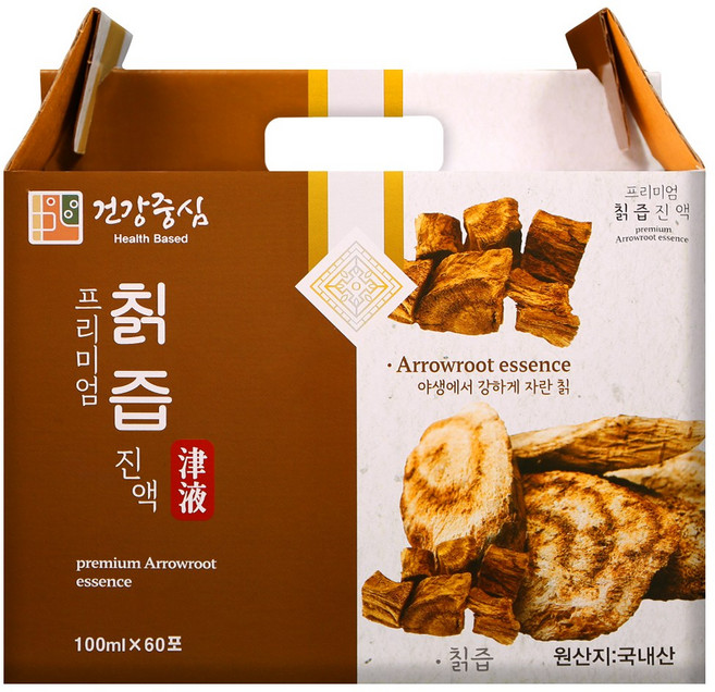 건강중심 국산 칡즙 진액 100ml 60포, 1박스, 6L