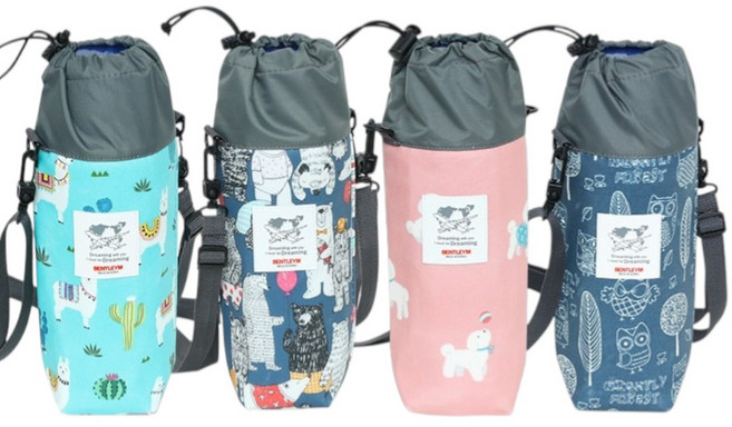 크로스 물통파우치 보냉 텀블러가방 700ml, 부엉이, 1개