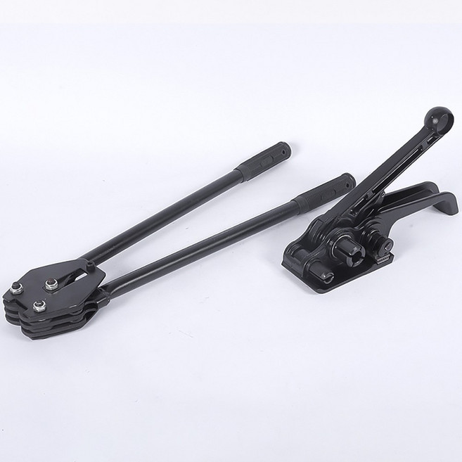 수동 밴딩기 PP밴드 조임기 집게 박스포장, 1개, 02-무소음 밴딩기 세트(조임기+집게)