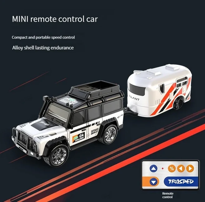 RC 자동차 2.4G 5 채널 1/64 합금 미니 원격 제어 SUV 드리프트 전기 오프로드 레이싱 차량 장난감 14세 이, 11 C 6601A white box