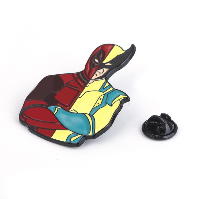 마블 코믹스 데드풀과울버린 굿즈 키홀더 귀여운 데드풀 가방 자동차 키링, OPP 포장, 목걸이