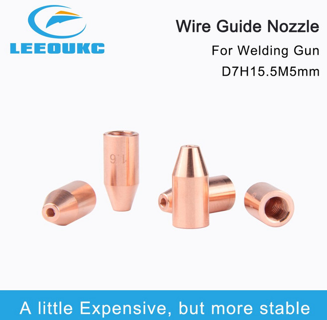 10PCS 용접 와이어 가이드 휴대용 SUP21T 피드 노즐 와이어로드 QILIN SUP23T D7M5H15, 2 0mm