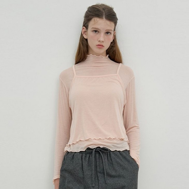 올리브데올리브 텐셀 뷔스띠에 셋업 티셔츠 OH5WE981 1037602