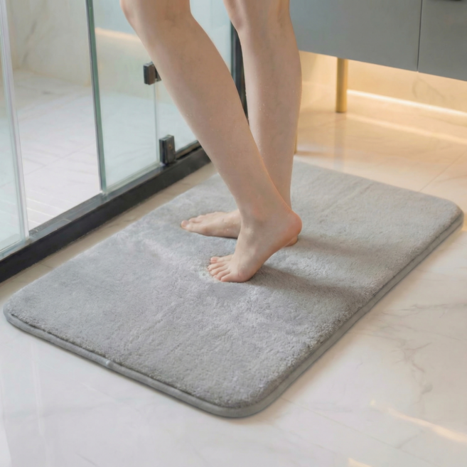 허그제이 욕실 발매트 빨아쓰는, 그레이